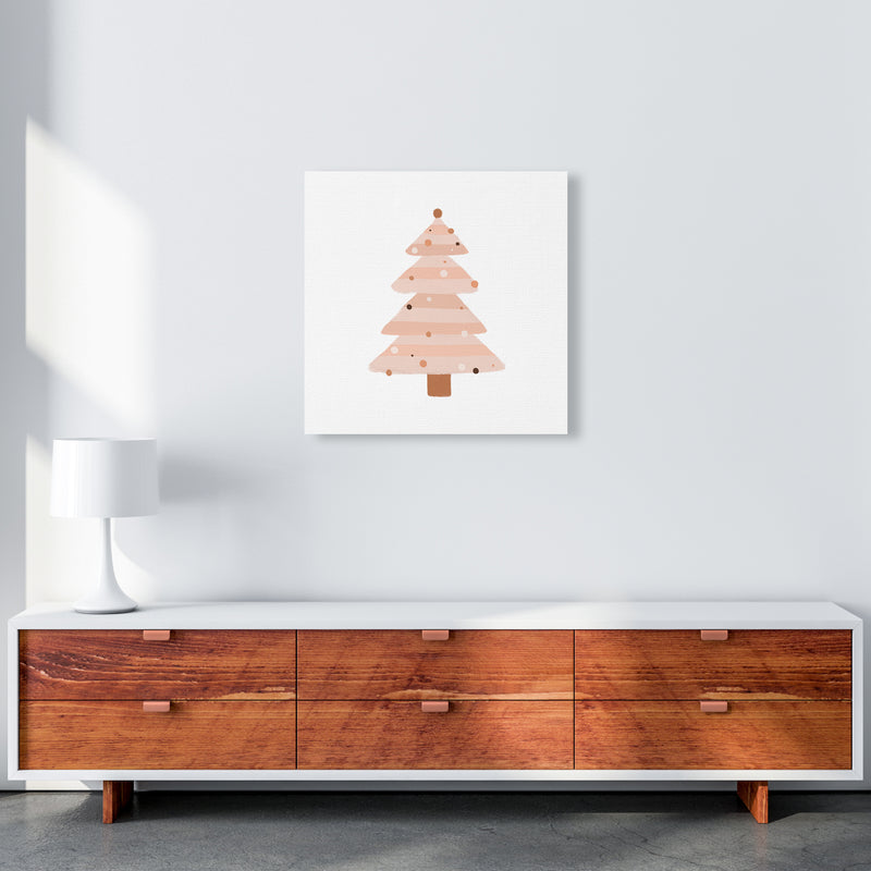 Blush Christmas Tree Christmas Art Print by Orara Studio 60x60 Canvas