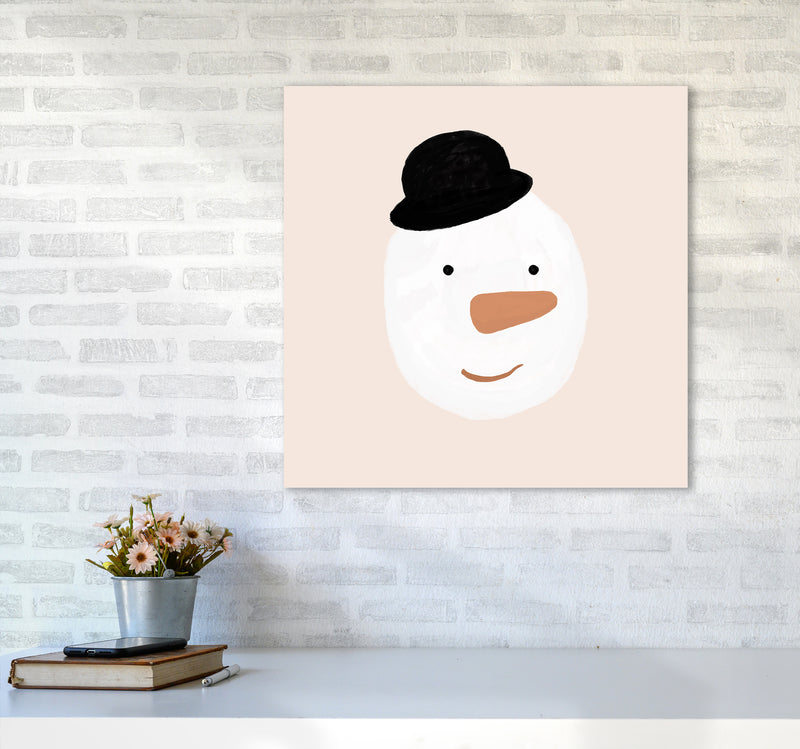 Snowman Christmas Art Print by Orara Studio6060 Black Frame