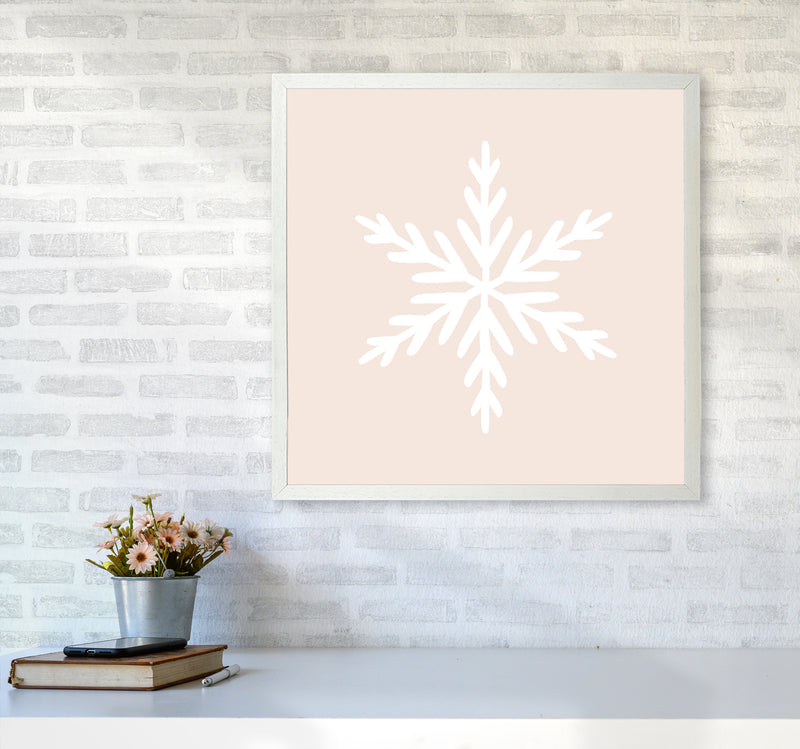 Snowflake Christmas Art Print by Orara Studio6060 Oak Frame