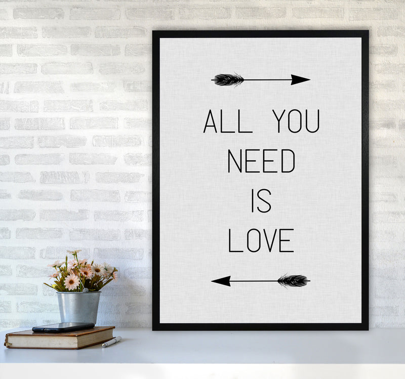 All You Need Is Love Print By Orara Studio A1 White Frame
