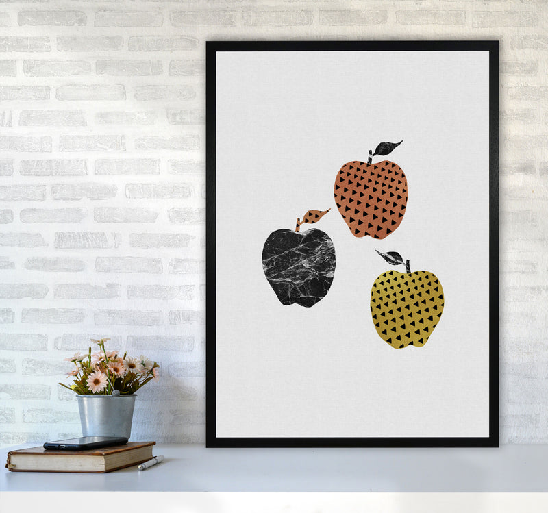Apples Print By Orara Studio, Framed Kitchen Wall Art A1 White Frame