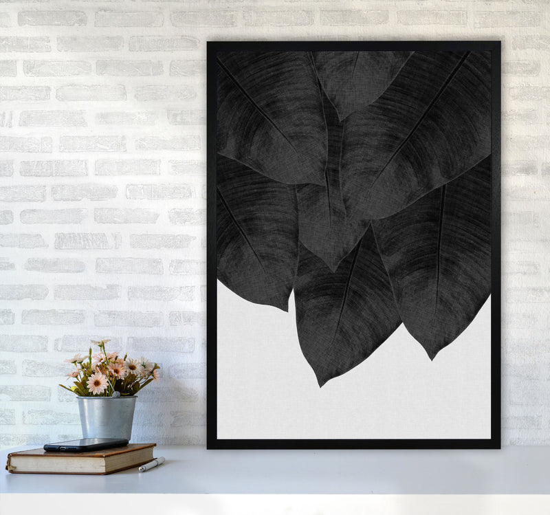 Banana Leaf Black & White III Print By Orara Studio A1 White Frame