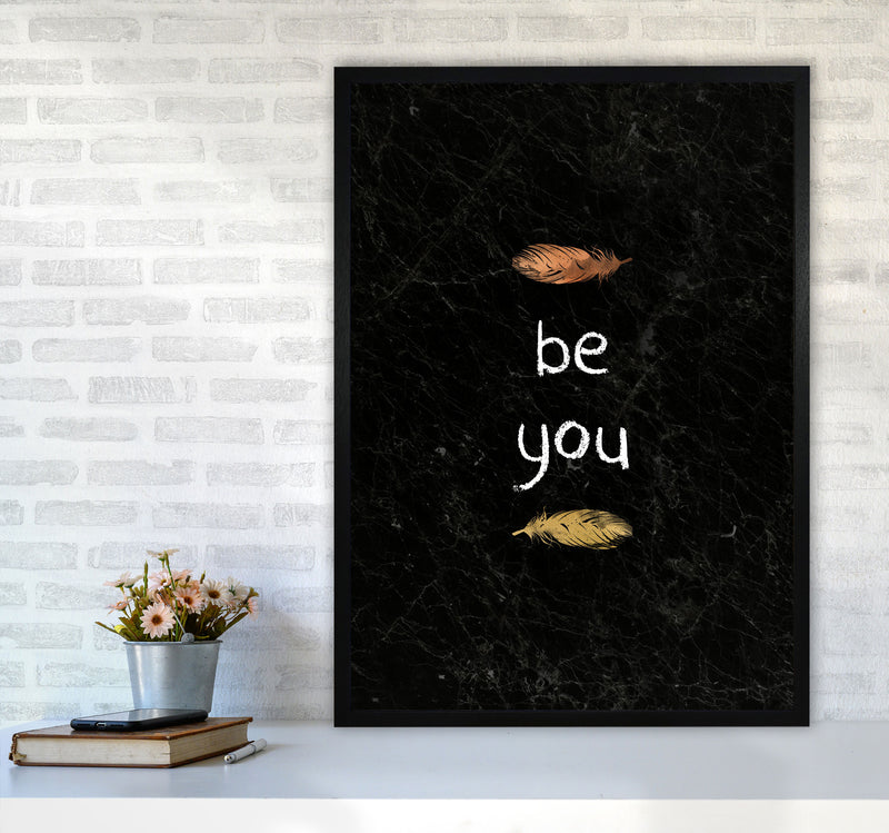 Be You Nursery Quote Print By Orara Studio A1 White Frame
