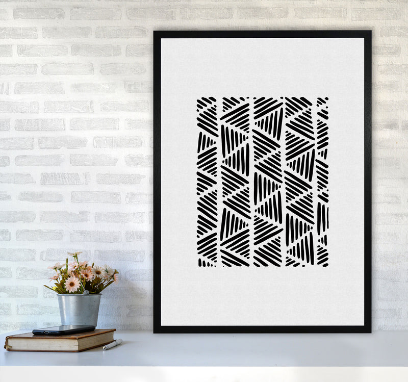 Black And White Abstract I Print By Orara Studio A1 White Frame