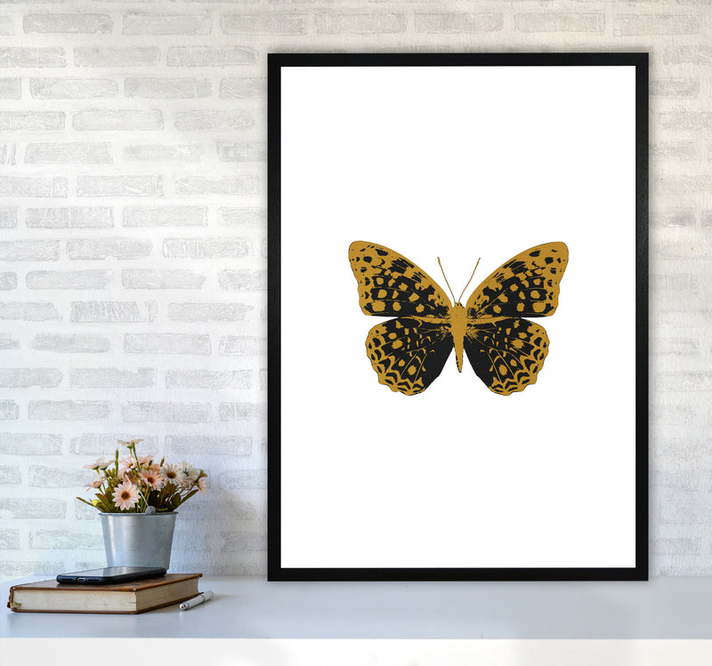 Black Butterfly Print By Orara Studio Animal Art Print A1 White Frame