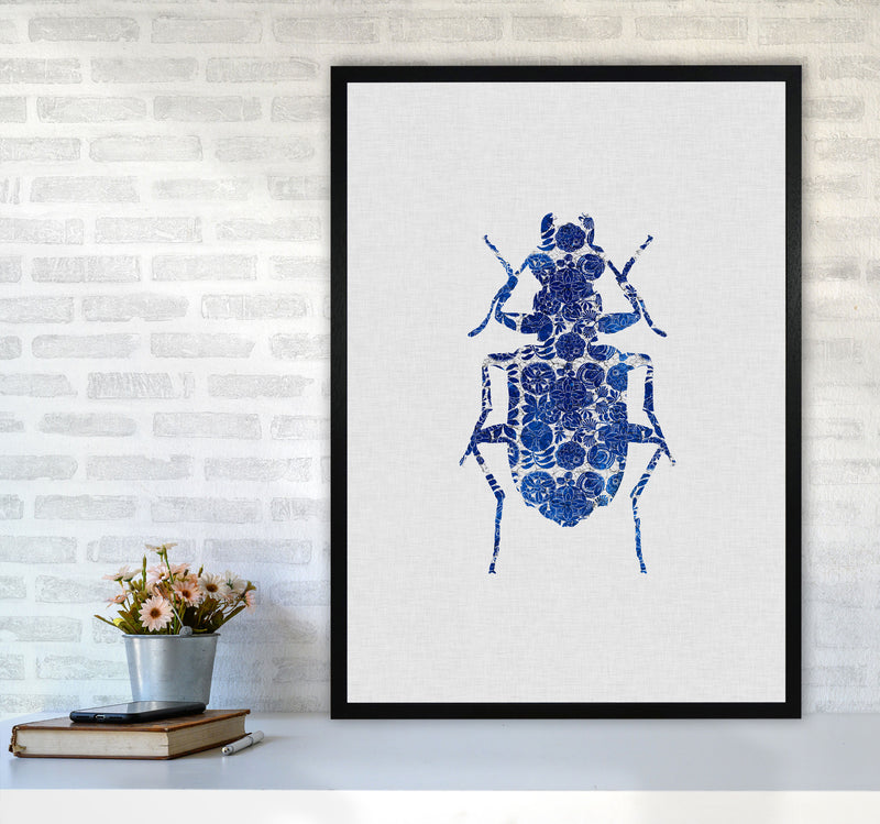 Blue Beetle II Print By Orara Studio Animal Art Print A1 White Frame