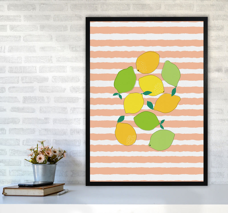 Citrus Crowd Print By Orara Studio, Framed Kitchen Wall Art A1 White Frame