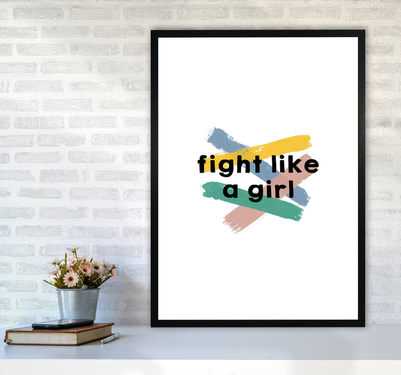 Fight Like A Girl Print By Orara Studio A1 White Frame