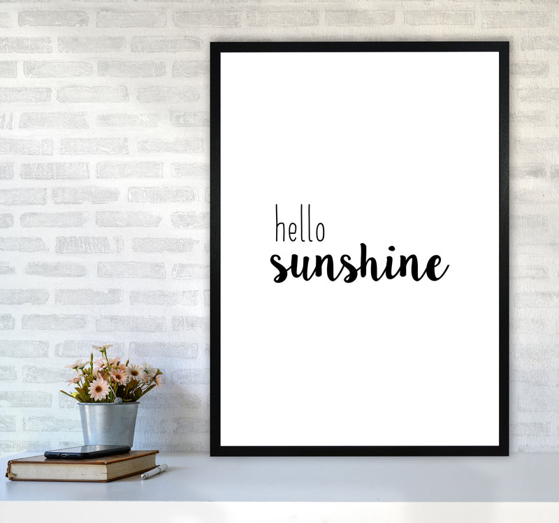 Hello Sunshine Quote Print By Orara Studio A1 White Frame