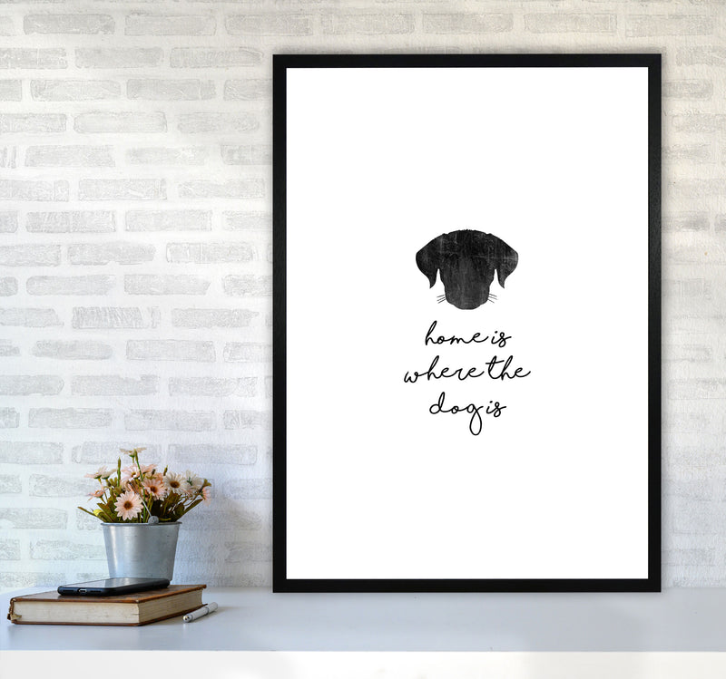 Home Is Where The Dog Is Print By Orara Studio Animal Art Print A1 White Frame