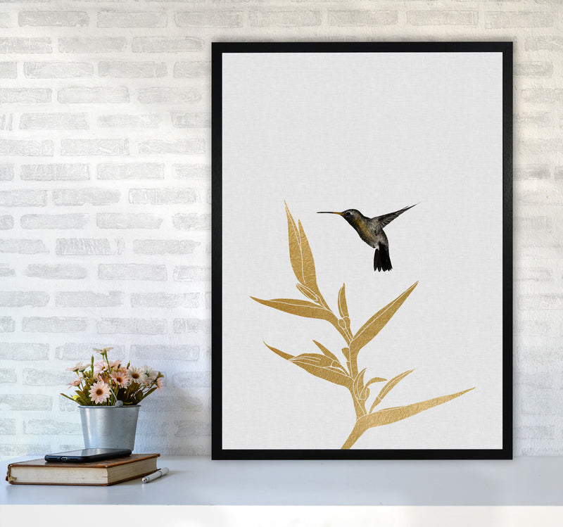 Hummingbird & Flower II Print By Orara Studio A1 White Frame