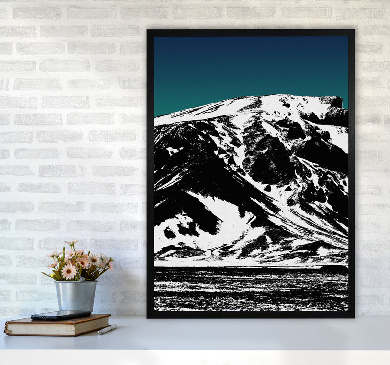 Iceland Mountains I Print By Orara Studio, Framed Botanical & Nature Art Print A1 White Frame