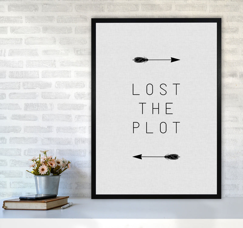 Lost The Plot Arrow Quote Print By Orara Studio A1 White Frame