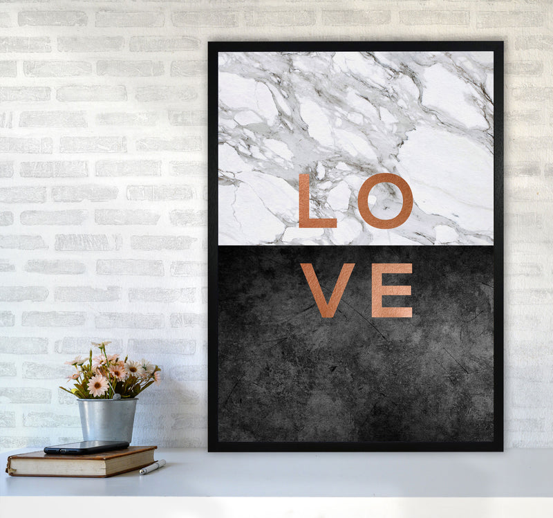 Love Copper Quote Print By Orara Studio A1 White Frame