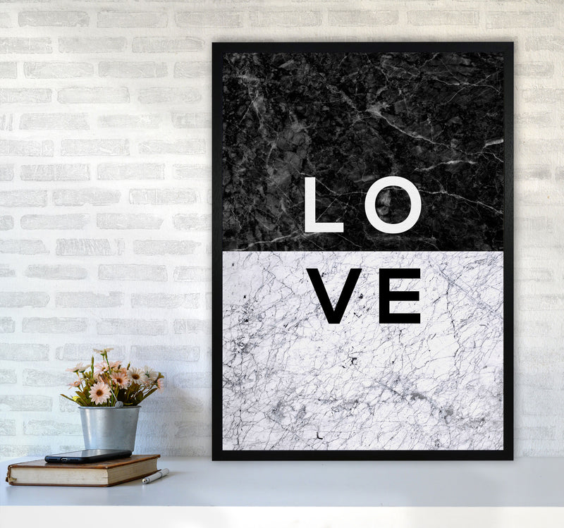 Love Marble Quote Print By Orara Studio A1 White Frame