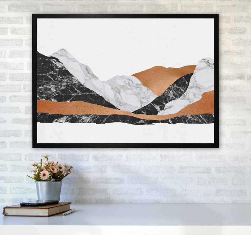 Marble Landscape I Print By Orara Studio, Framed Botanical & Nature Art Print A1 White Frame