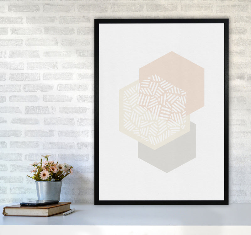 Minimalist Geometric I Print By Orara Studio A1 White Frame