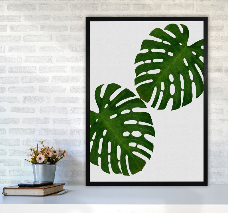 Monstera Leaf II Print By Orara Studio, Framed Botanical & Nature Art Print A1 White Frame