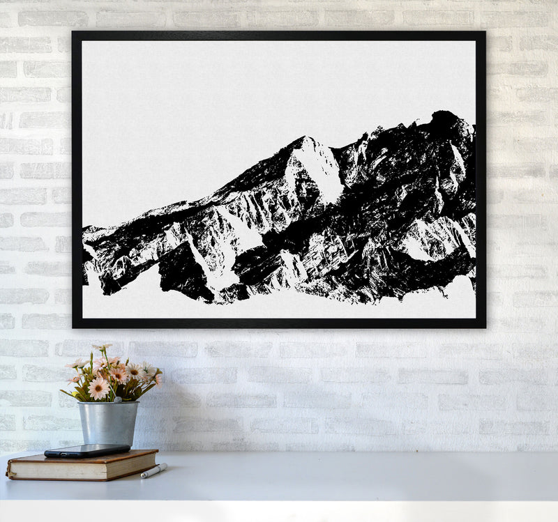 Mountains I Print By Orara Studio, Framed Botanical & Nature Art Print A1 White Frame