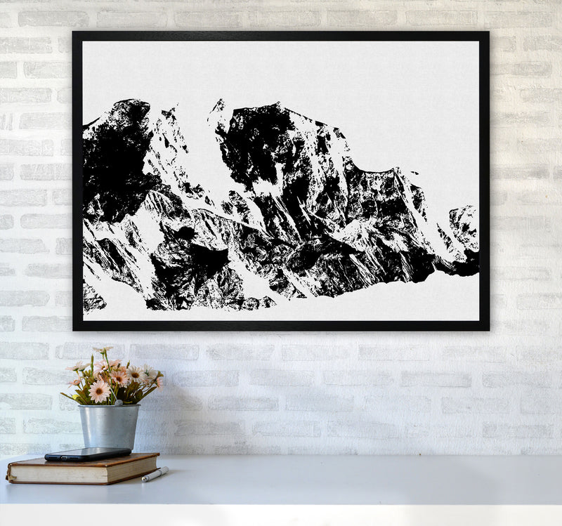 Mountains II Print By Orara Studio, Framed Botanical & Nature Art Print A1 White Frame