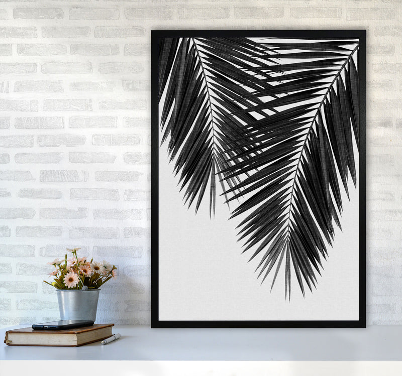 Palm Leaf Black & White II Print By Orara Studio A1 White Frame