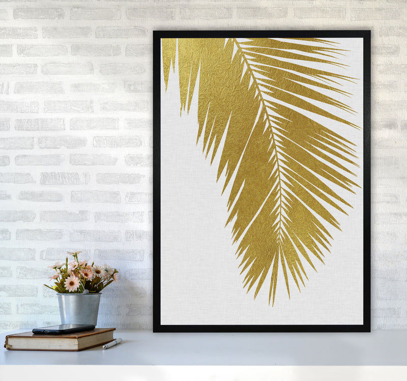Palm Leaf Gold I Print By Orara Studio, Framed Botanical & Nature Art Print A1 White Frame