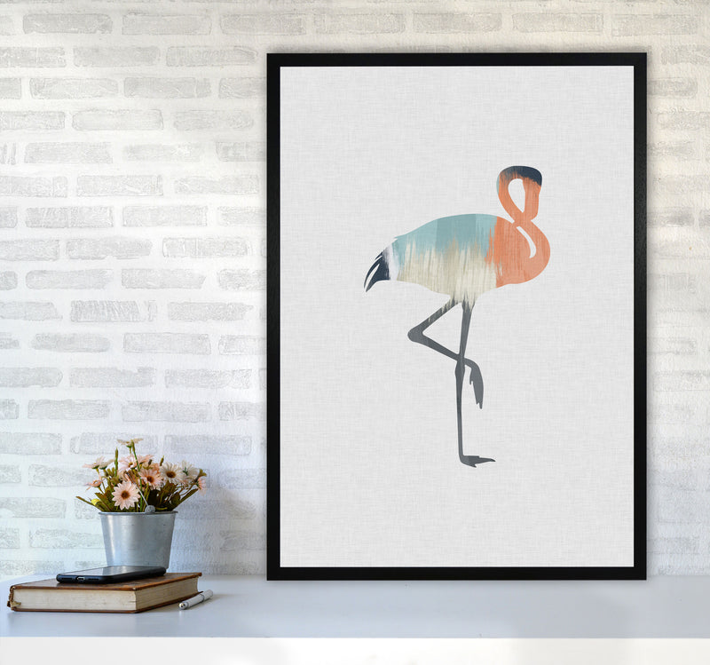 Pastel Flamingo Print By Orara Studio Animal Art Print A1 White Frame