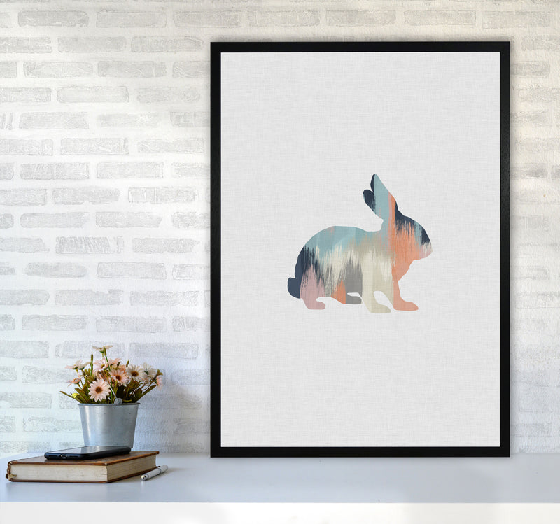 Pastel Rabbit Print By Orara Studio Animal Art Print A1 White Frame