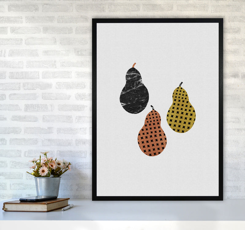 Pears Print By Orara Studio, Framed Kitchen Wall Art A1 White Frame