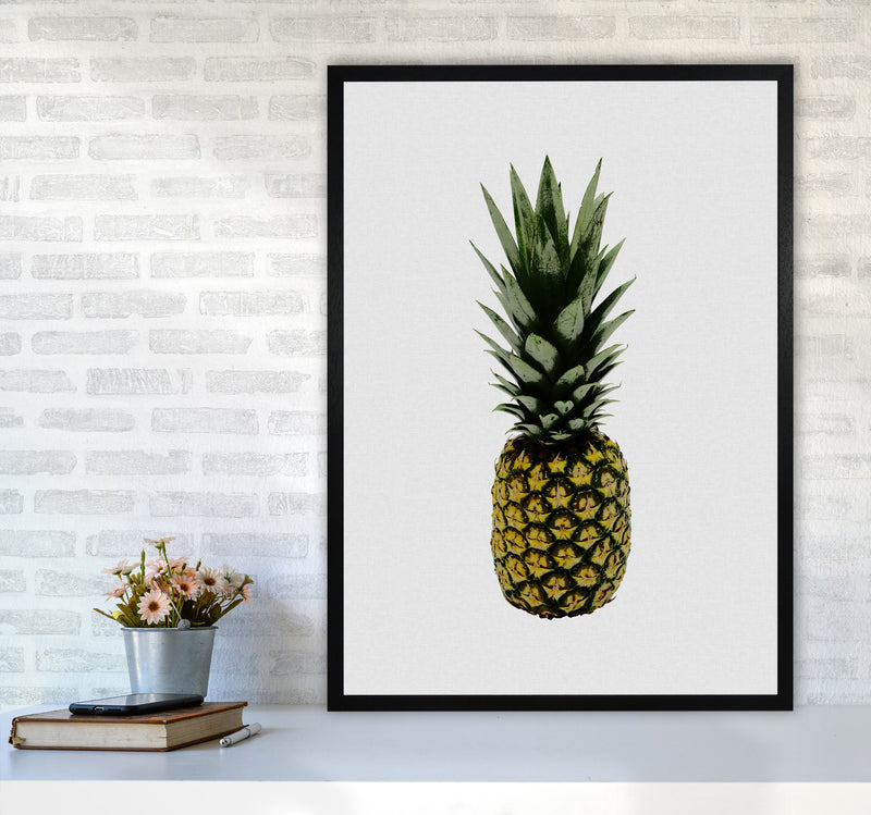 Pineapple Print By Orara Studio, Framed Kitchen Wall Art A1 White Frame
