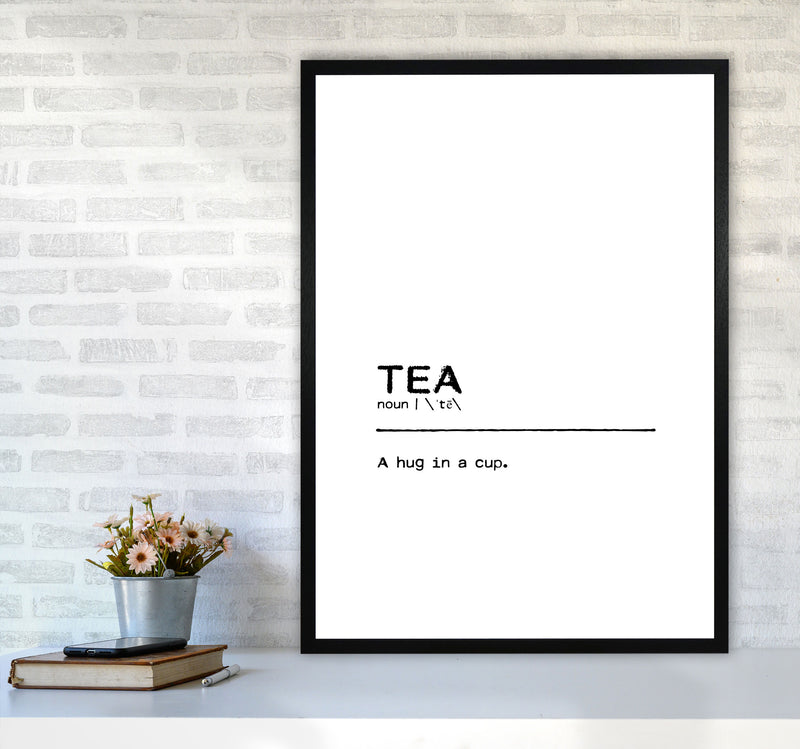 Tea Hug Definition Quote Print By Orara Studio A1 White Frame