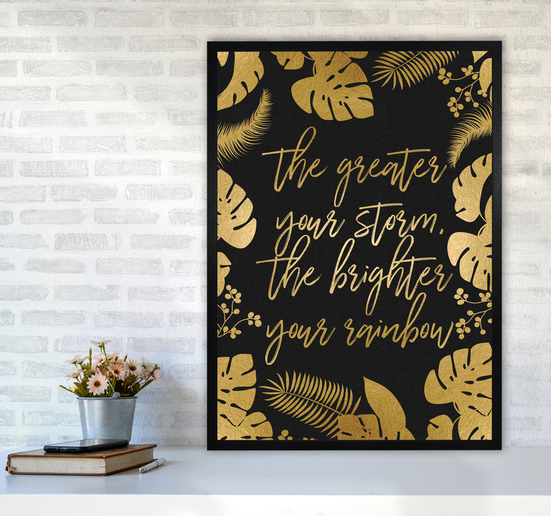 The Greater Your Storm Print By Orara Studio A1 White Frame