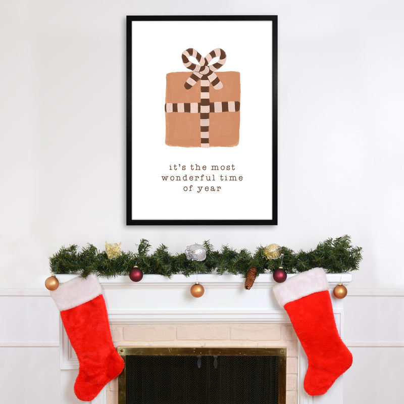Most Wonderful Time of Year Christmas Art Print by Orara Studio A1 White Frame