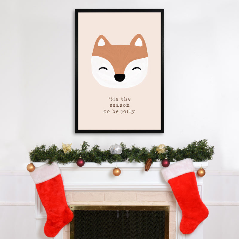 Tis The Season To Be Jolly Christmas Art Print by Orara Studio A1 White Frame