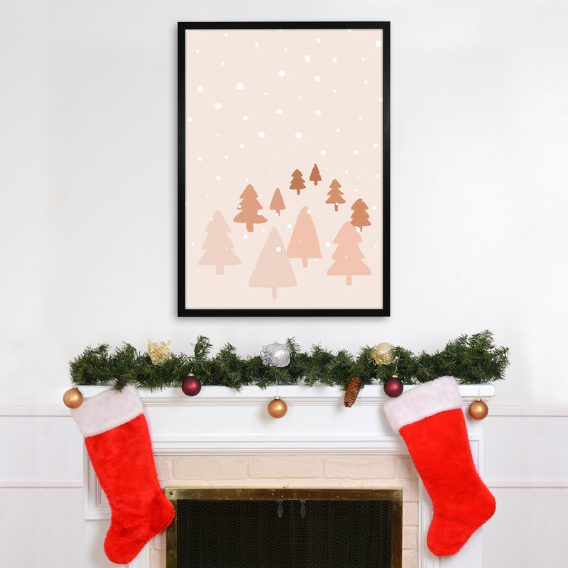 Winter Forest Christmas Art Print by Orara Studio A1 White Frame