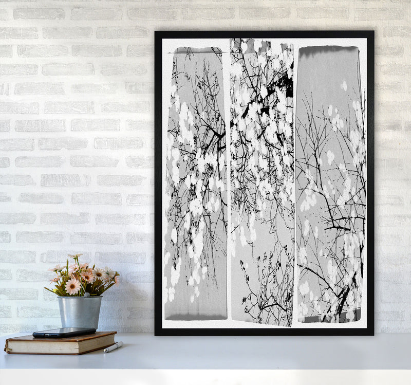 Oriental Blossom Botanical Art Print by Orara Studio A1 White Frame