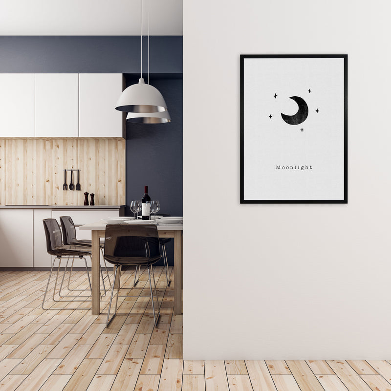 Quote Set - Moonlight Art Print by Orara Studio A1 White Frame