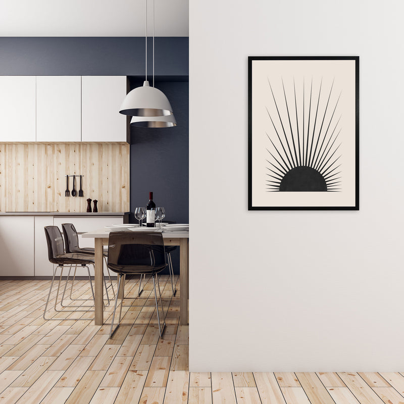 Minimal Sun Art Print by Orara Studio A1 White Frame