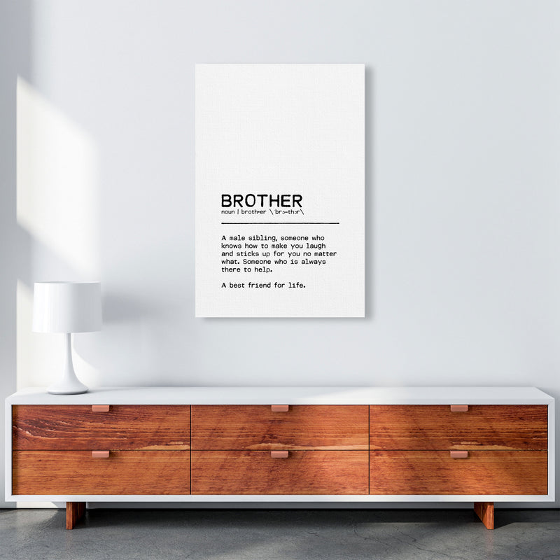 Brother Best Friend Definition Quote Print By Orara Studio A1 Canvas