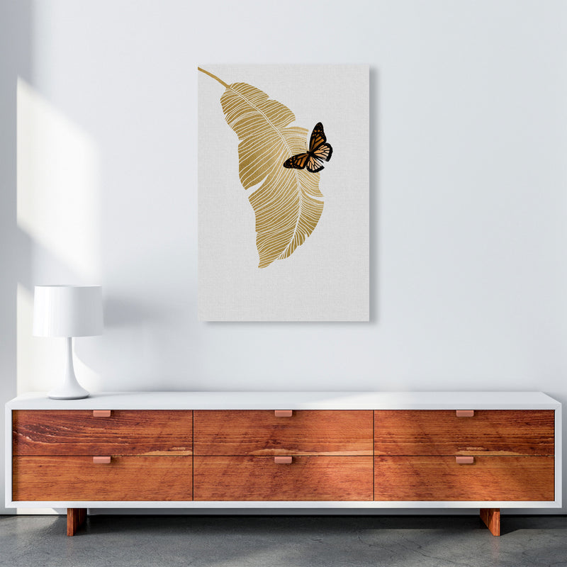 Butterfly & Palm Leaf Print By Orara Studio A1 Canvas