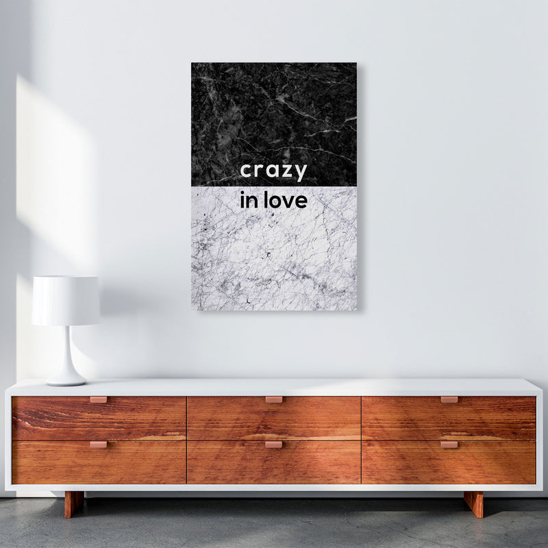Crazy In Love Marble Quote Print By Orara Studio A1 Canvas