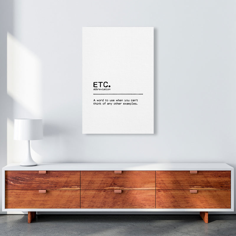 ETC Definition Quote Print By Orara Studio A1 Canvas