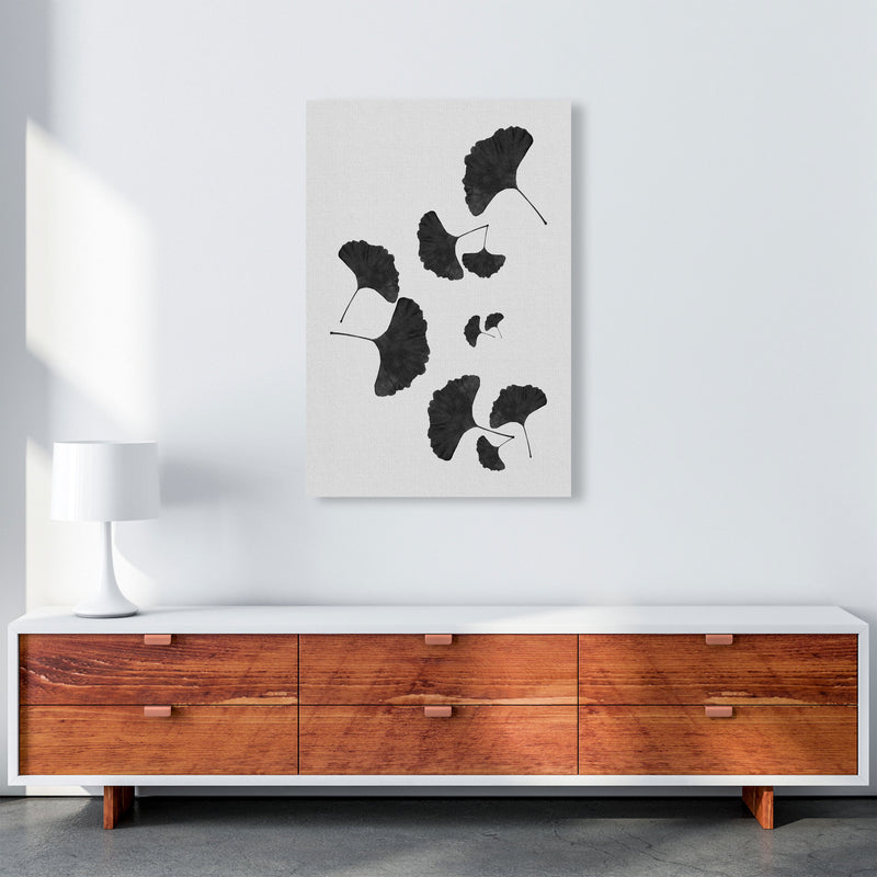 Ginkgo Leaf Black & White I Print By Orara Studio A1 Canvas