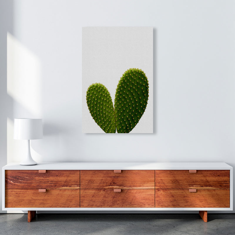 Heart Cactus Print By Orara Studio, Framed Botanical & Nature Art Print A1 Canvas