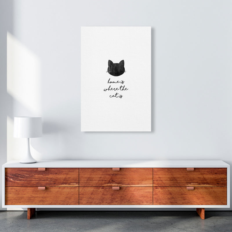 Home Is Where The Cat Is Print By Orara Studio Animal Art Print A1 Canvas