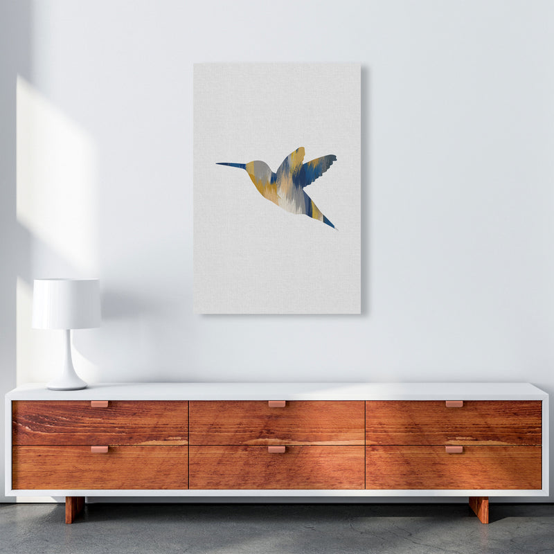 Hummingbird Blue & Yellow I Print By Orara Studio Animal Art Print A1 Canvas