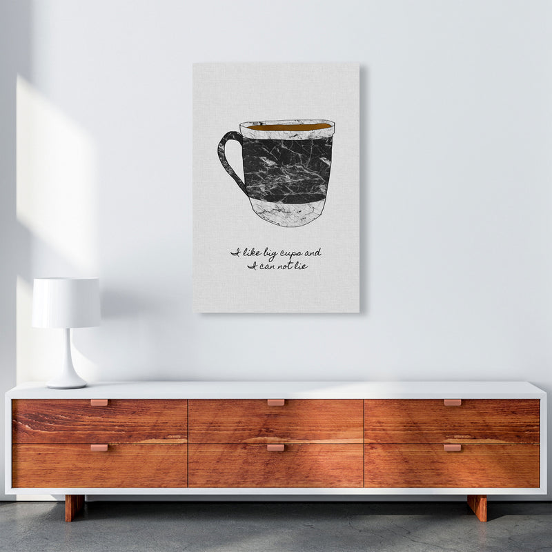 I Like Big Cups Print By Orara Studio, Framed Kitchen Wall Art A1 Canvas