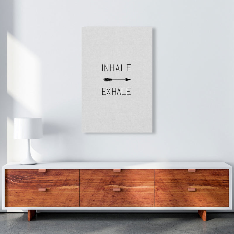 Inhale Exhale Arrow Quote Print By Orara Studio A1 Canvas