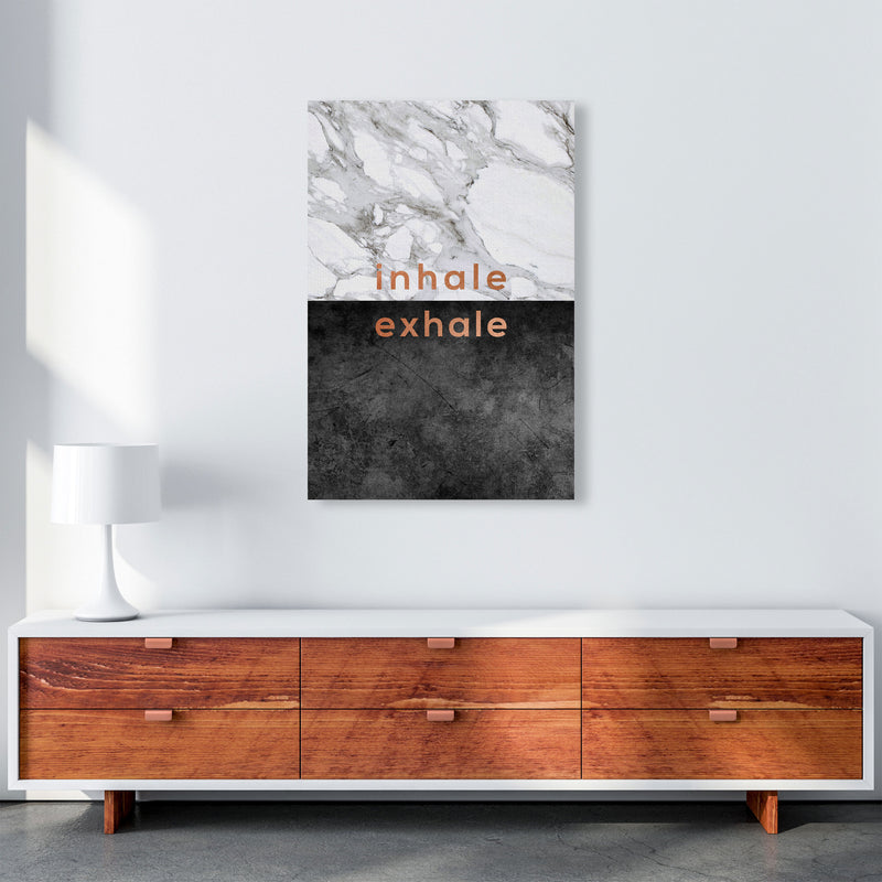 Inhale Exhale Copper Quote Print By Orara Studio A1 Canvas