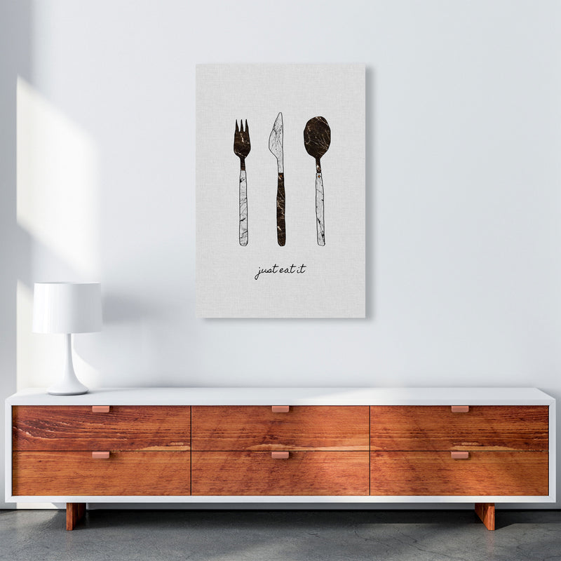 Just Eat It Print By Orara Studio, Framed Kitchen Wall Art A1 Canvas